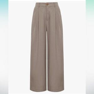 GRACE KARIN Wide-Leg Tan Trousers
